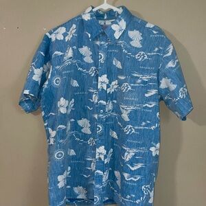 Tropical Traders Bahamas VINTAGE shells/sailor boat tropical shirt size XL